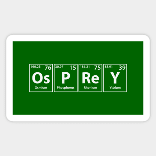 Osprey (Os-P-Re-Y) Periodic Elements Spelling Sticker